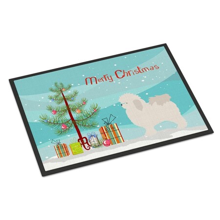 Carolines Treasures Bolognese Christmas Indoor or Outdoor Mat - 18 x 27 in. BB8471MAT